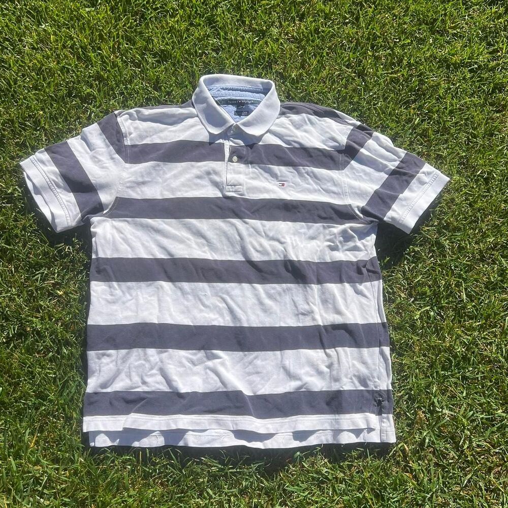 Tommy Hilfiger Preppy Button up polo mens size Xl Prep Classic Fit